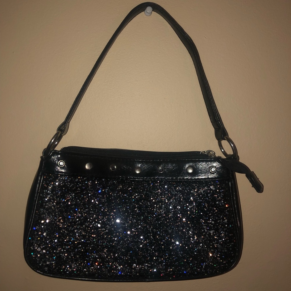Black, Sparkly Purse!
